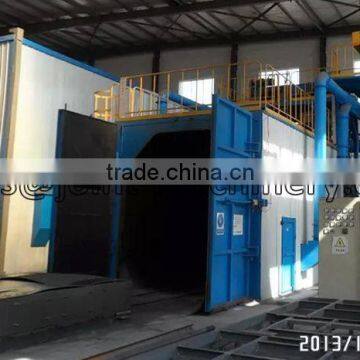 automatic sandblasting machine for large parts