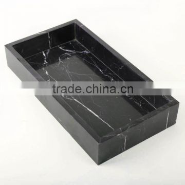 2016 New Elegant Black Marble serving Tray