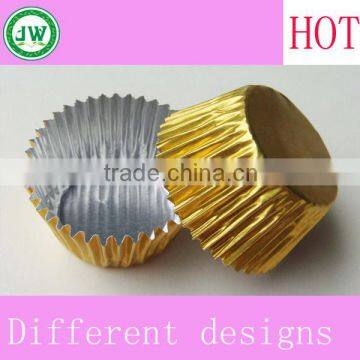 gold color aluminum chocolate cup for tin