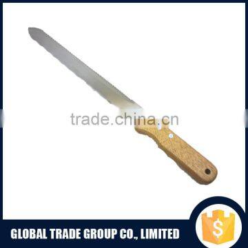 Mirror Polish 2CR13 Stainless Steel Oak Handle Insulation Knife 351548