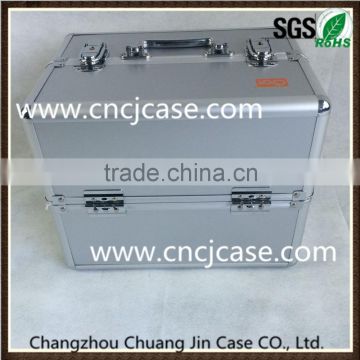 Double-open locking aluminum carry case aluminum wall mounted first aid box