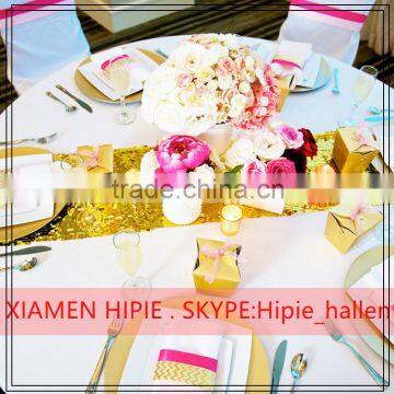 Sparkle Light Gold Sequin Table Runner for Wedding & Events photo-3