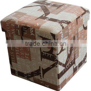 letters printing folding storage stool