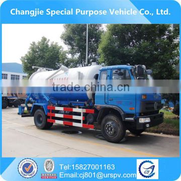 Advanced big capacity euro4 Promotion dongfeng fecal suction sewage suction truck