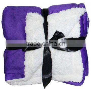 Sherpa Combined Short Velvet(plush) Fleece Blanket/Throw