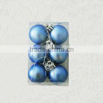 Blue Plastic Christmas Ornaments Balls