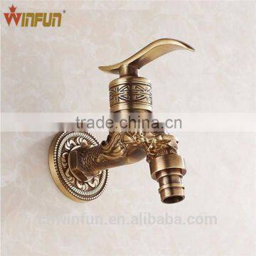 High Quality Antique bronze Brass Bibcock, dragon bibcock, brass decorative garden tap/washing machine water tap