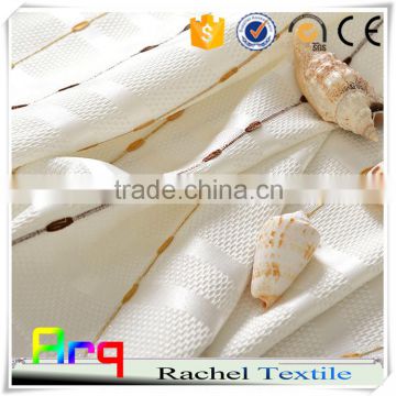 Bead string new design 100% polyester embroidery fabric for Curtain livingroom window place