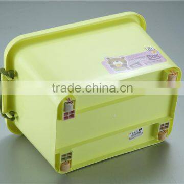 2014 New Design PP Multicolour Plastic Storage Box With Wheels.For Colthes Or Magazines Or Toys.Storage Container photo-4