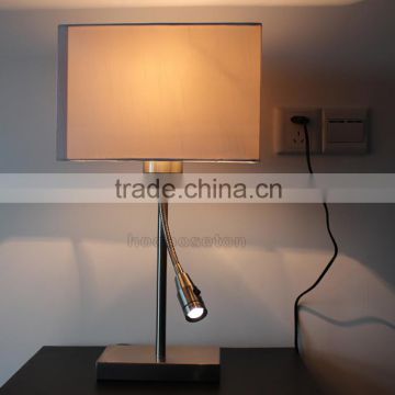 Square fabric table lamp led,fabric table lamp led,table lamp led TL1049