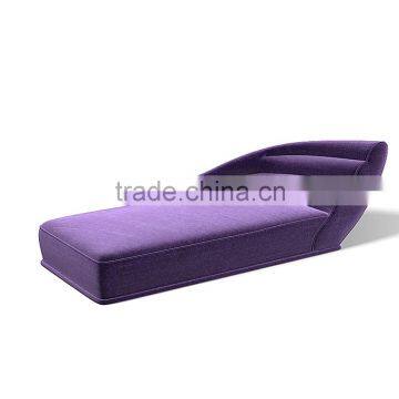 Fancy leather or fabric ottoman purple leather ottoman YO7025