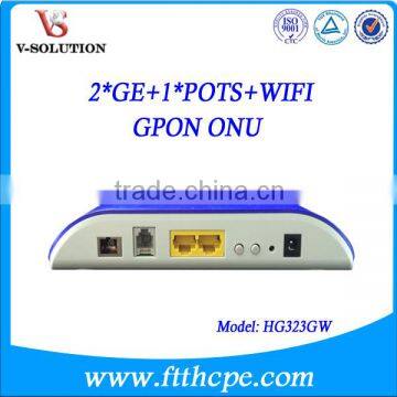 2GE + 1POTS + WIFI FTTH GPON Interface Optical Network Unit ONU