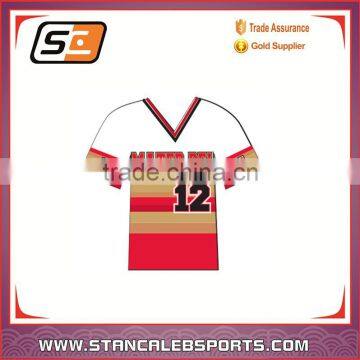 Stan Caleb Custom sublimation 100%polysete StripesT Shirt