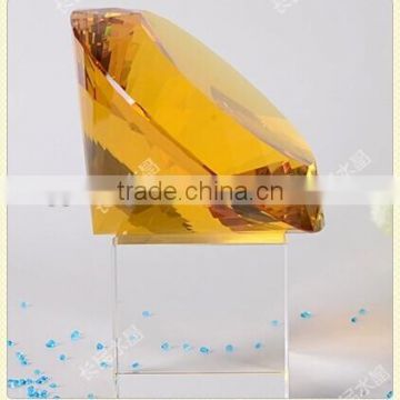 Blank Diamond Shaped Crystal Glass Paperweight for Decorations & Gifts CD-M013