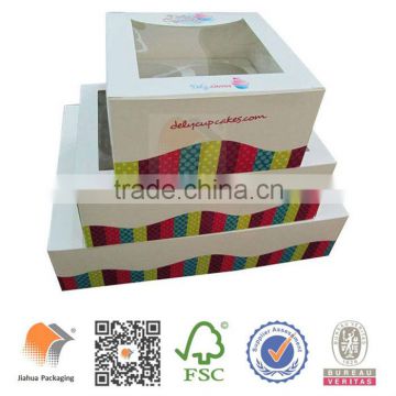 Fashionable foldable cardboard display box with window