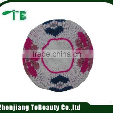 jacquard knitted beret