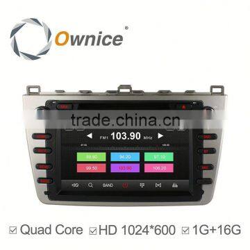 Best-selling Android 4.4 Quad Core car GPS navigation for Mazda 6 with radio wifi