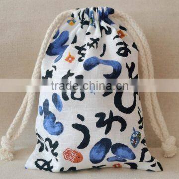 Wholesale Product Cheap Price Cotton Small Drawstring Bags Clothing Promotional Drawstring Bag