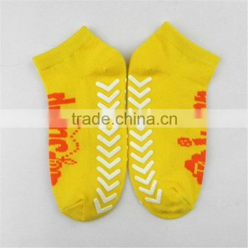 woven cotton trampoline sock	C-07	anti slip trampoline socks