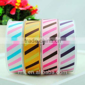 Wholesale price high quality fashion black and white striped ribbon