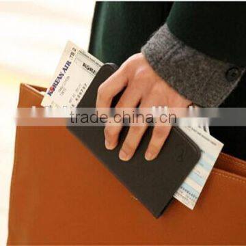 High-quality Portable Leather Passport Holder With Custom Customized Logo, Simple Style Passport Cover photo-4