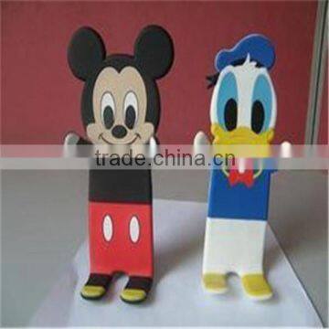 OEM promotional various cartoon silicone mobile phone holder