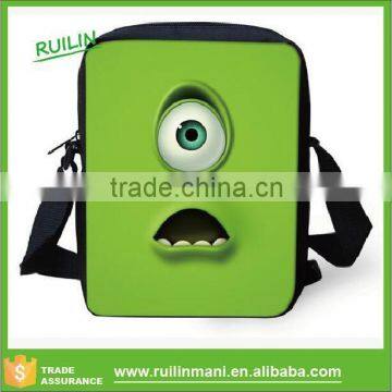 The newest monsters university kids messenger bag Mike Sully cartoon children shoulder bag blue color crossbody bag