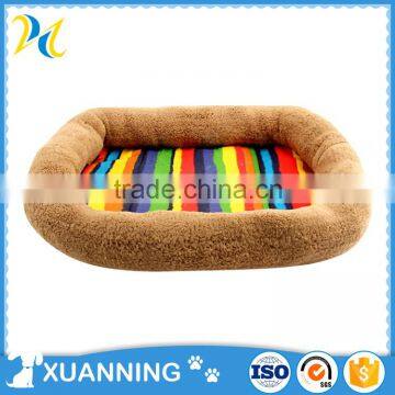 2016 new design colorful princess dog bed canvas plush dog bed