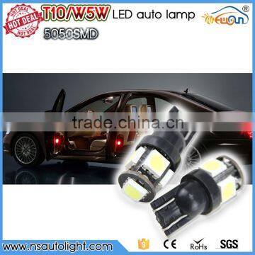 Auto interior decoration light LED 5050 Canbus T10 White light 12 volt leds