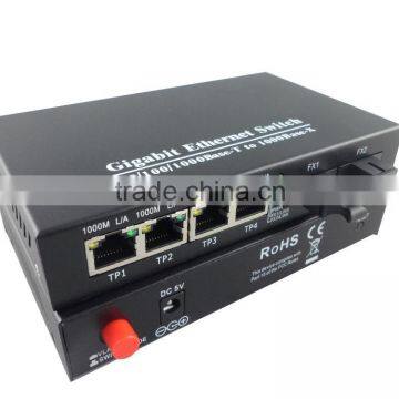 2SFP Ports & 4 RJ45 Ports Fiber Optic Media Converter , 10/100/1000Base Fiber Optic Transceiver photo-3