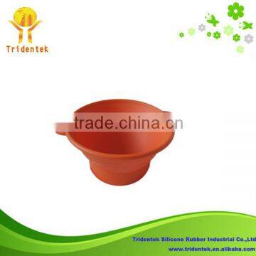 New style food grade portable silicone salad bowl