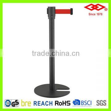 Black Queue Barrier Stand Queue Post Stand