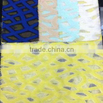 Best quality flower various jacquard fabric tulle for dresses for women with good shap