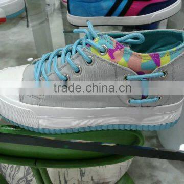 High Cut Vulcanized Shoes Wih Lace for Children2016