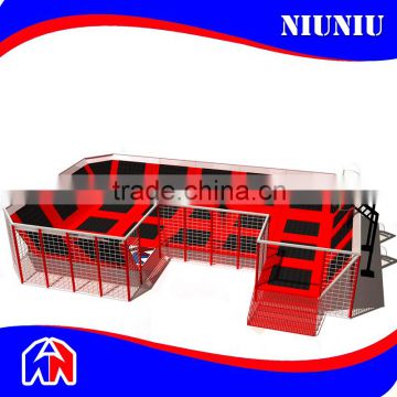 Indoor Playground with Plastic Slides Trampoline and Ball Pools