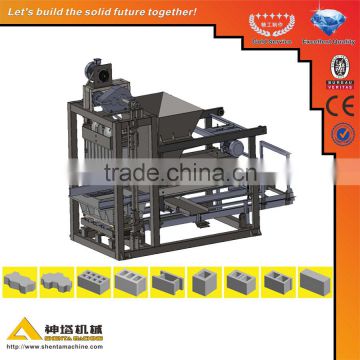 Hot sale! Low investment ! shenta QTJ4-40 small scale concrete pondeuse brik machine