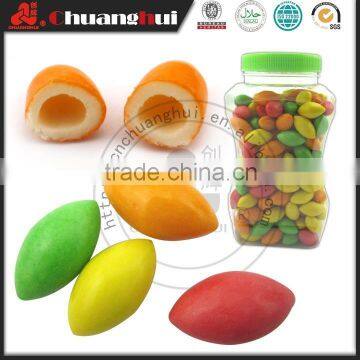 Make in China 1.8g Multi-Colored Small Olive Bubble Gum In Jar