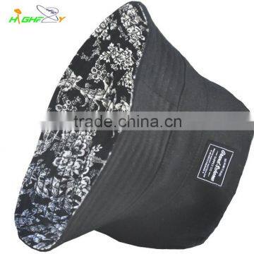Two-sided High Quality Cotton Twill Blank/printed Custom Fisherman Cap, Outdoor Bucket Cap With Woven Label photo-4