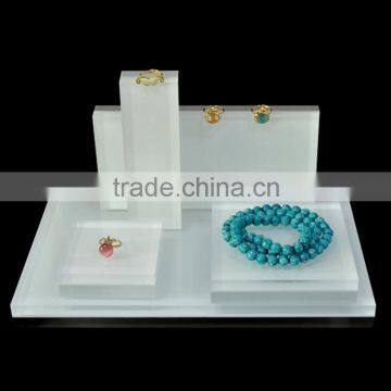 customized size acrylic block jewelry display block