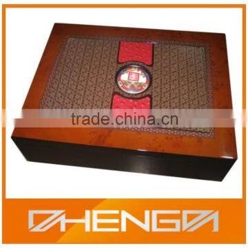 Hot!!! Customized Made-in-China Elegant Wooden Grain Precious Packaging Logo Printing Tea Gift Box (ZDW13-T024) photo-6