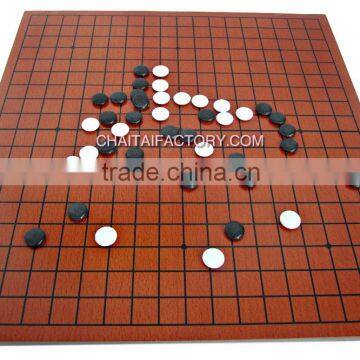 Traditional CHINESE GO Game in Wood With Urea Pieces - Brown Color photo-2
