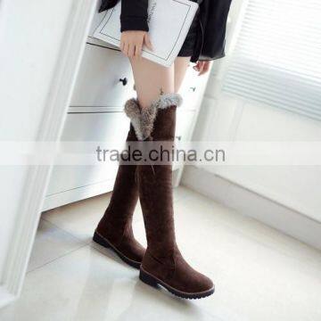 2016 Sexy Women Ladies Winter Black Suede Over Knee Boots CP6893 photo-4