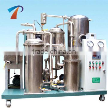 Specifically designed machine for recycling used fire-resistant oil, Acid/water/particles removal equipment