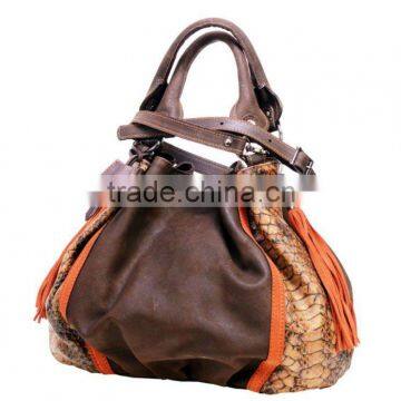 Handbag Croco and Suede 740