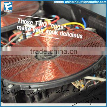 User Friendly Triple Head Commercial Induction Cooktop as Kitchen Equipment photo-3