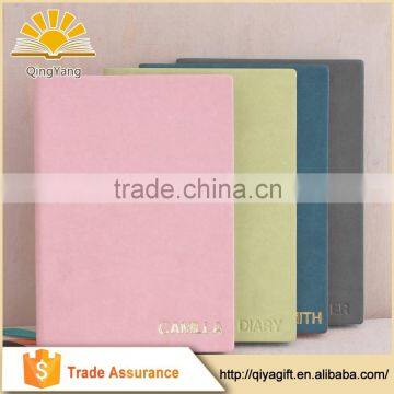 pu Leather Gold Foil Stamping Diary 2017 80gsm Notebooks photo-4