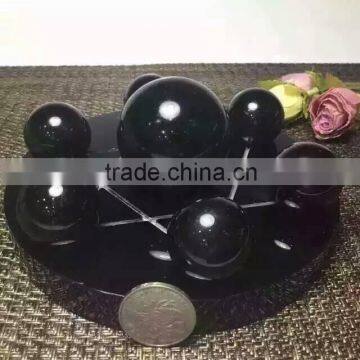 Hot wholesale nature crystal quartz obsidian sphere/ball seven star