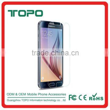 Hight quality 0.3mm 2.5D ultra thin mobile phone 9H tempered glass tempered glass screen for Samsung galaxy S6