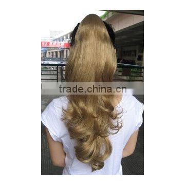 Fashion wigs hair accessories &curly claw Clip in pony tail hair extension