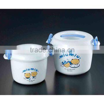 Hot Sale High Quality Microwave Use Plastic rice cooker container with custom printing